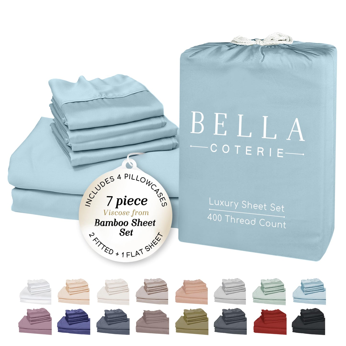 Bella Coterie Luxury Bamboo Viscose Sheet Set