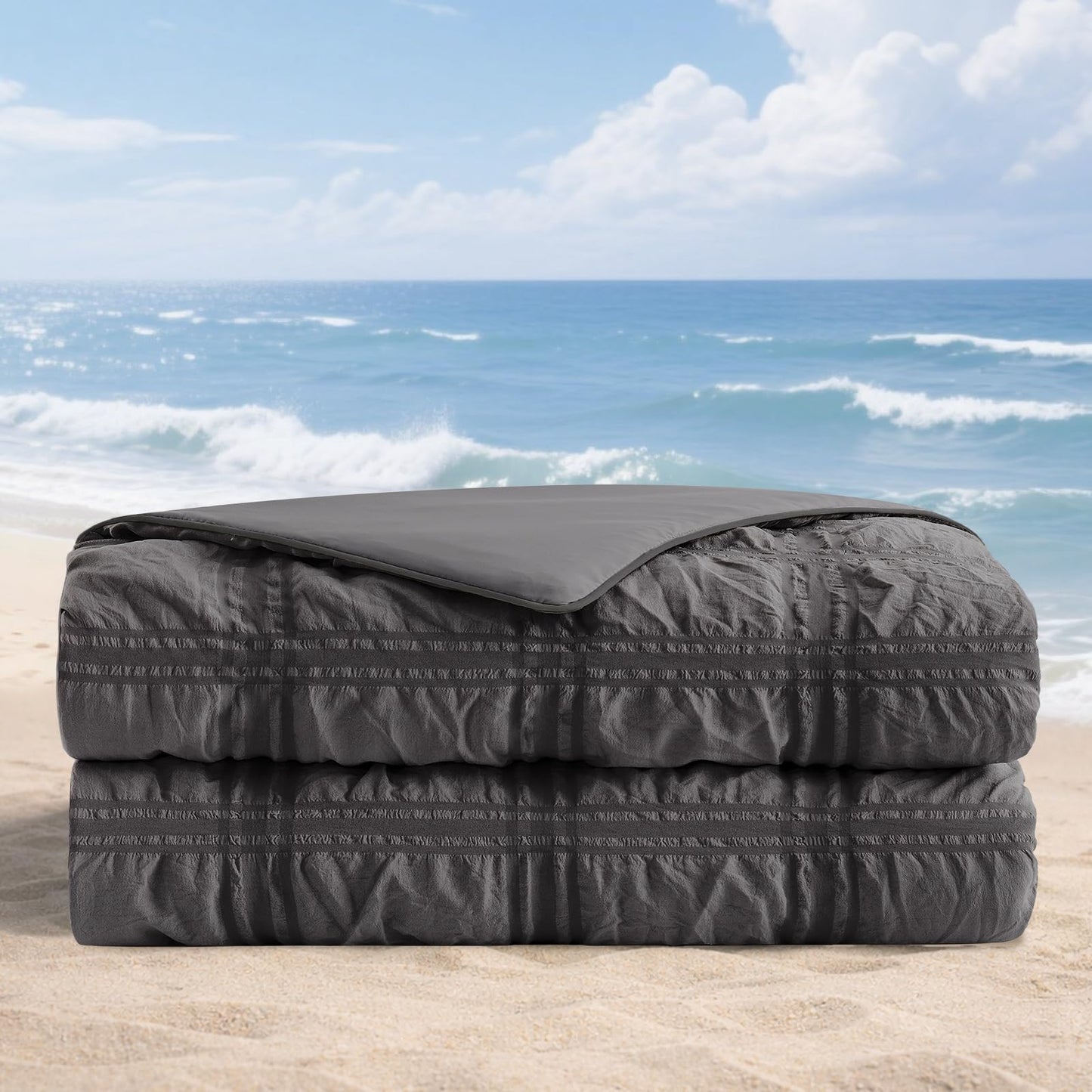 Cooling Seersucker Lightweight Comforter