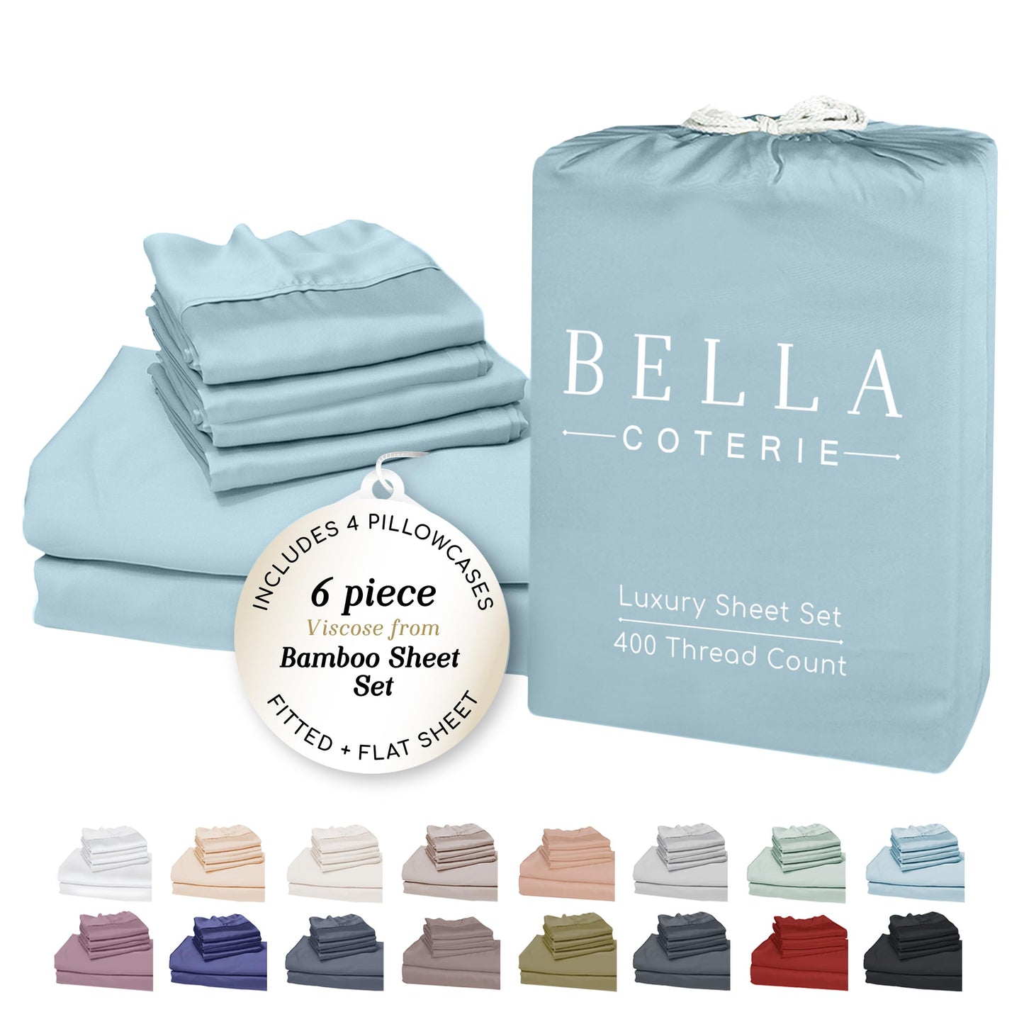 Bella Coterie Luxury Bamboo Viscose Sheet Set