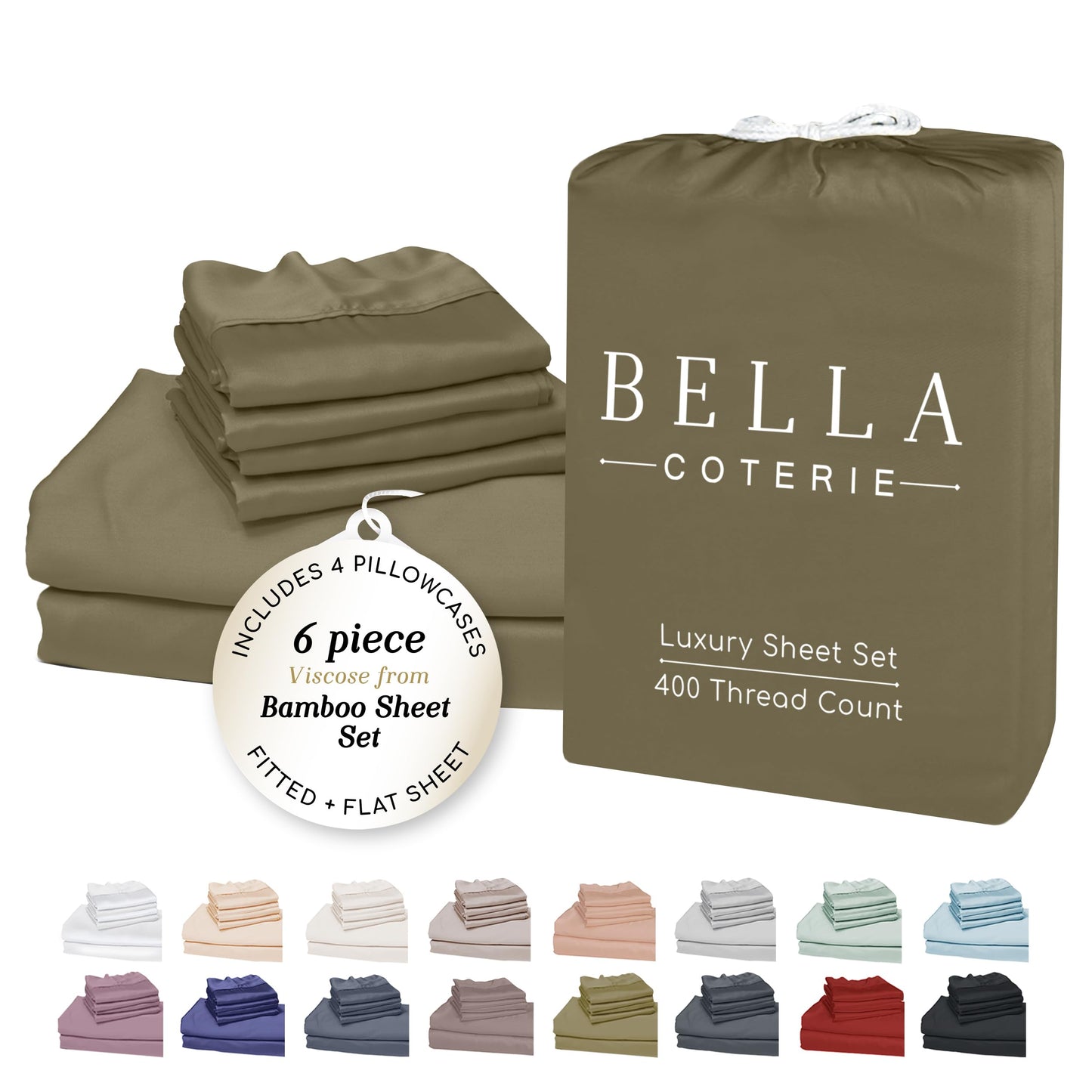 Bella Coterie Luxury Bamboo Viscose Sheet Set