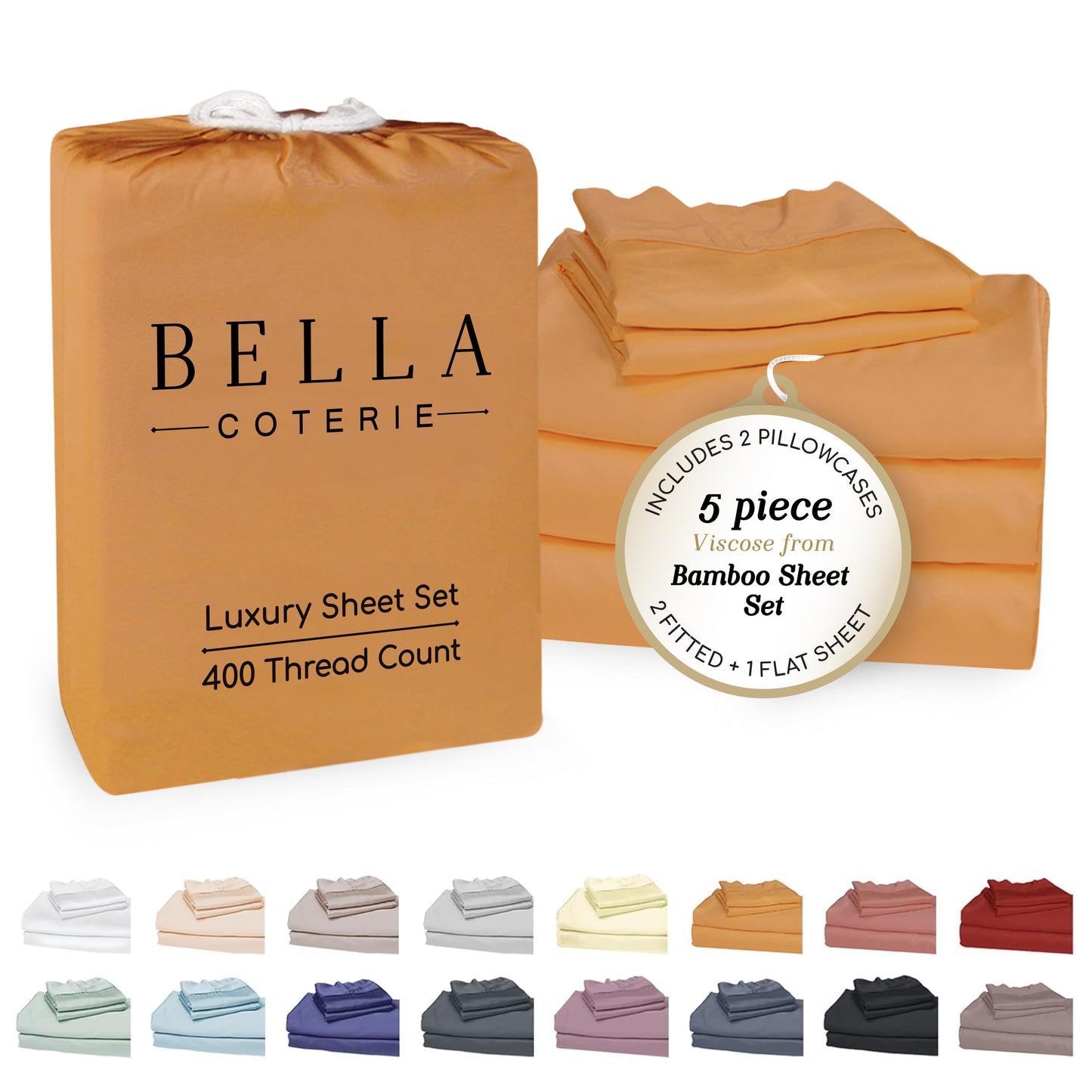 Bella Coterie Luxury Bamboo Viscose Sheet Set