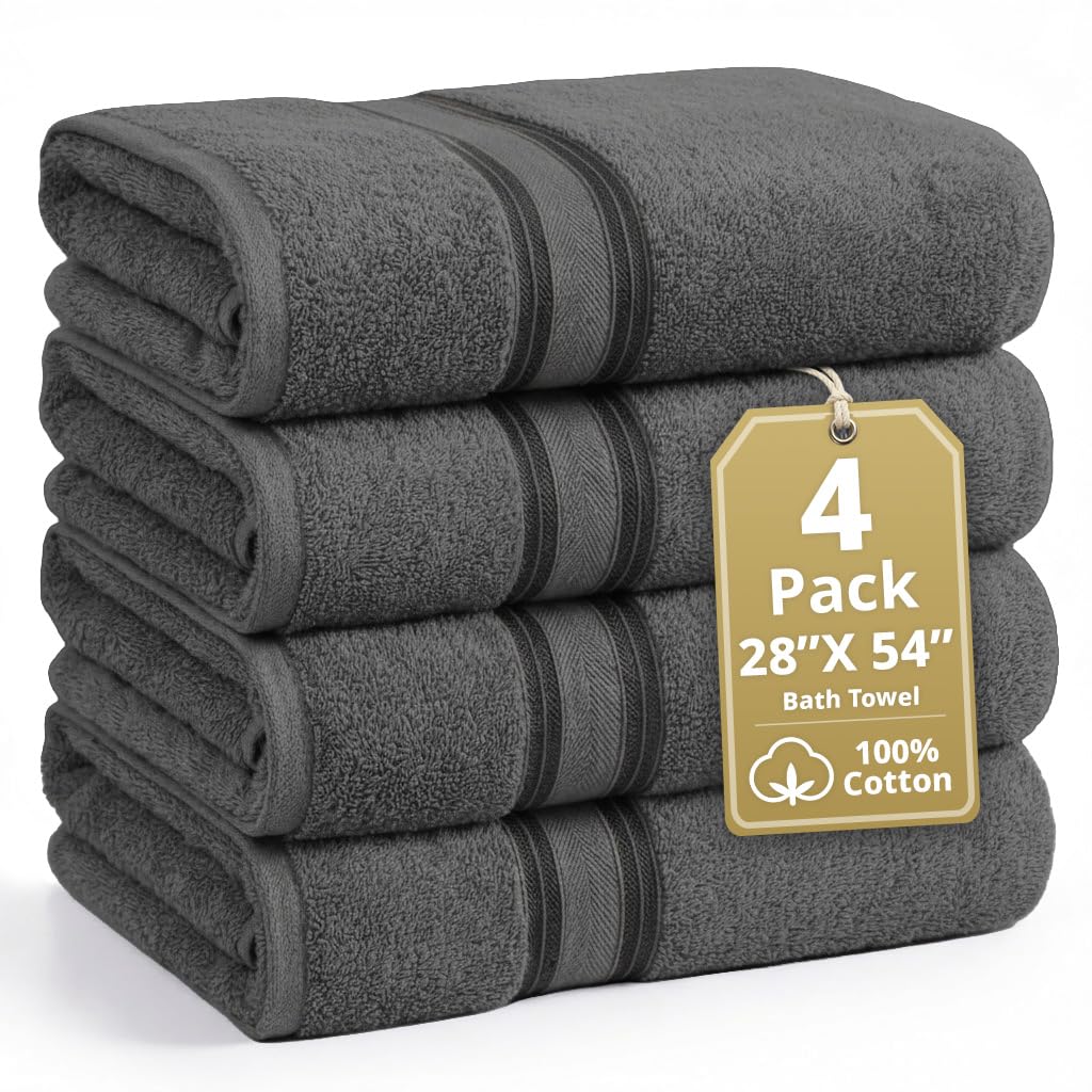 Luxury Zero Twist Cotton Bath Towels