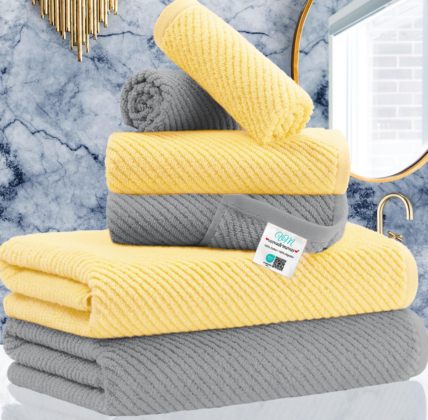 100% Cotton Soft Quick Dry Towel Gift Set