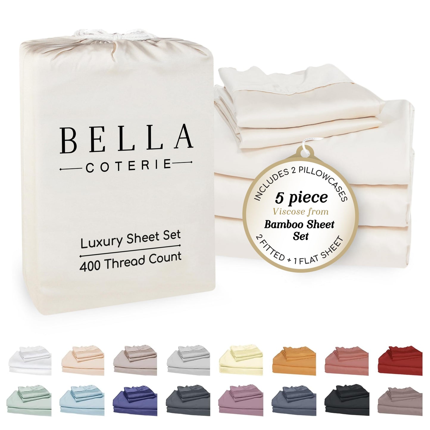 Bella Coterie Luxury Bamboo Viscose Sheet Set