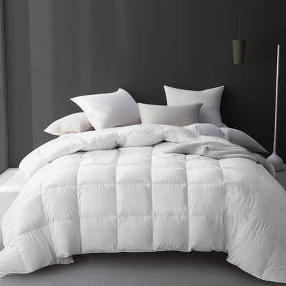 Hotel Grand Luxury White Goose Feather Down Fiber Comforter
