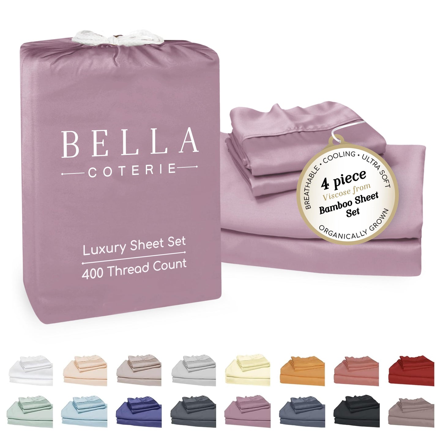 Bella Coterie Luxury Bamboo Viscose Sheet Set