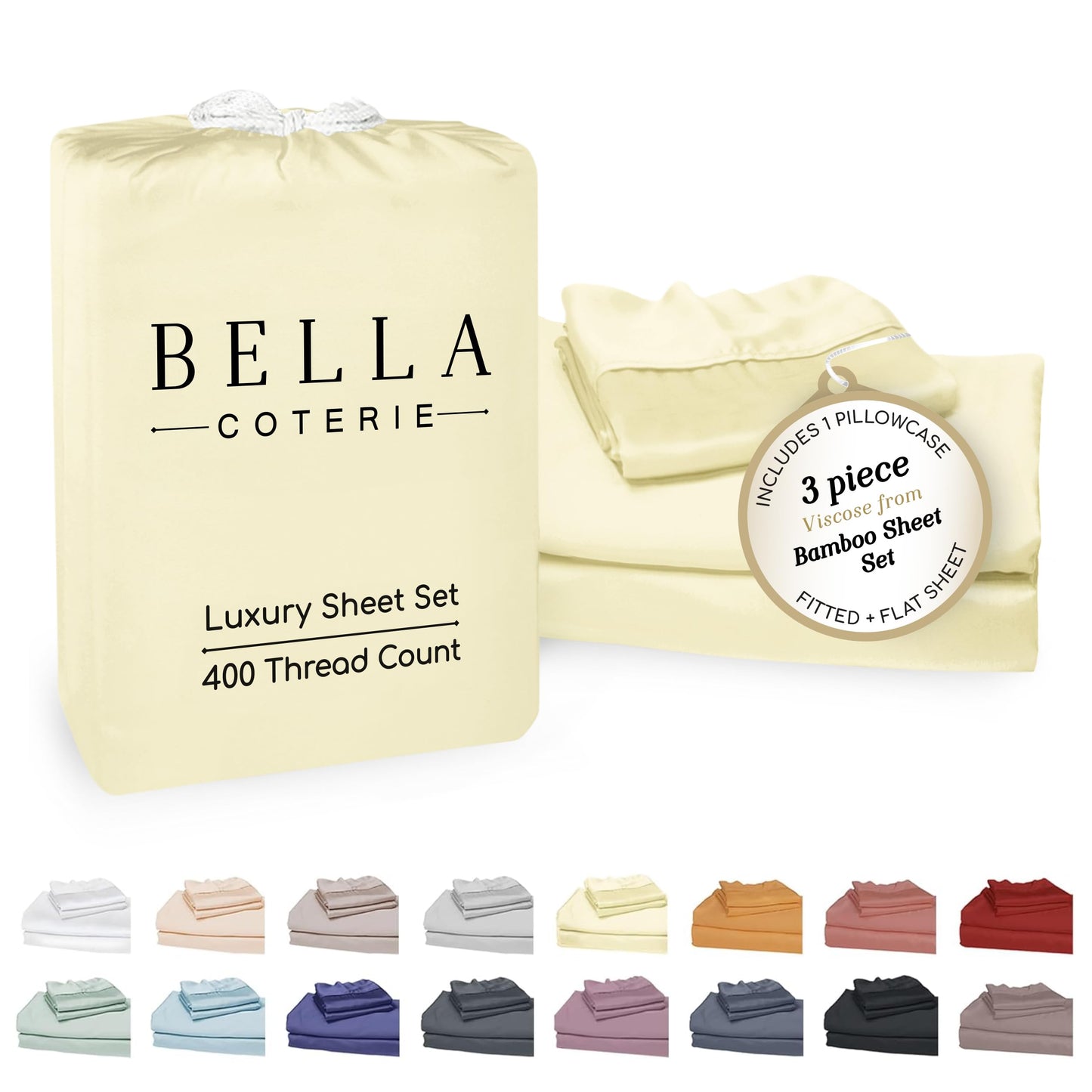 Bella Coterie Luxury Bamboo Viscose Sheet Set