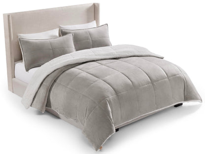 Fluffy Reversible Comforter Set