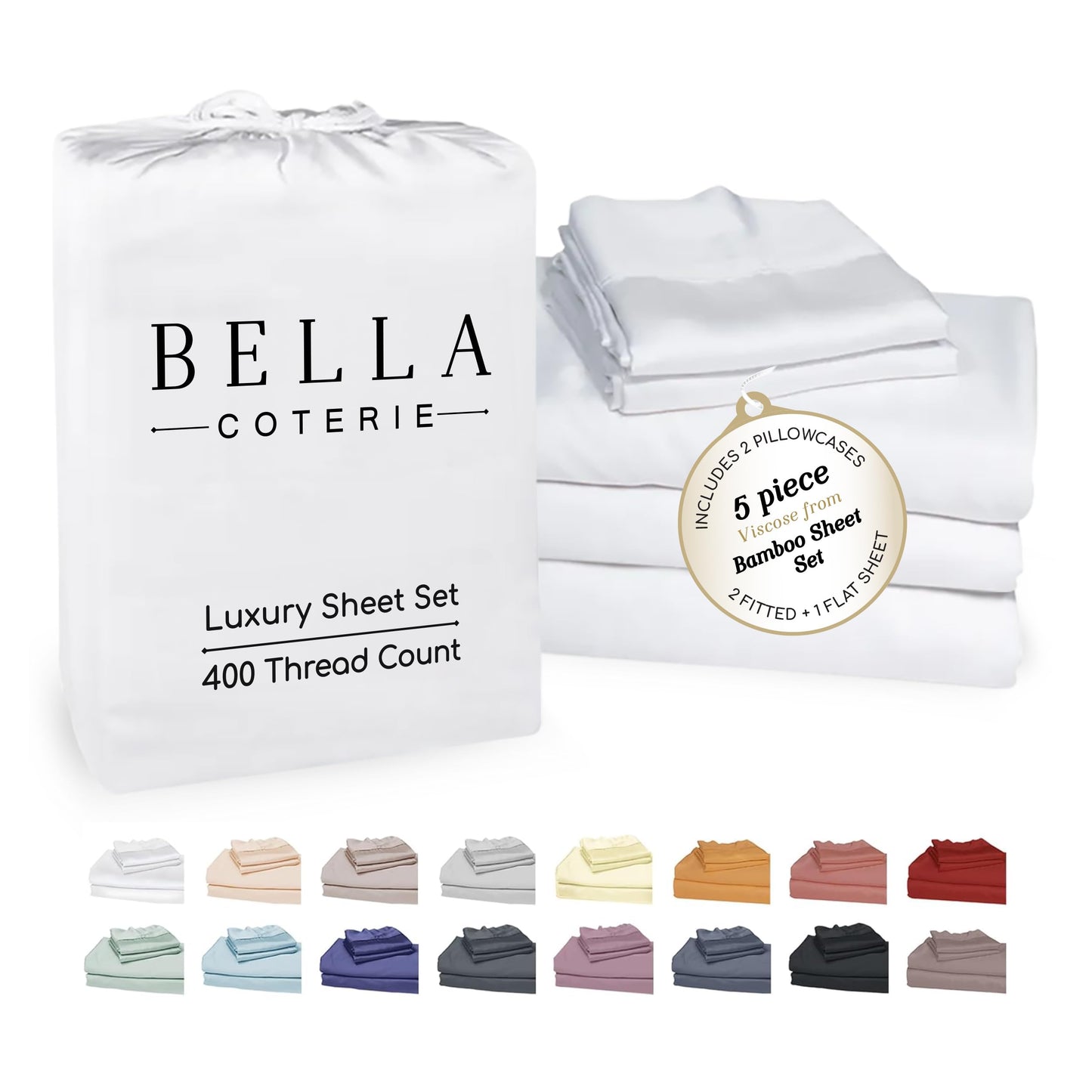 Bella Coterie Luxury Bamboo Viscose Sheet Set