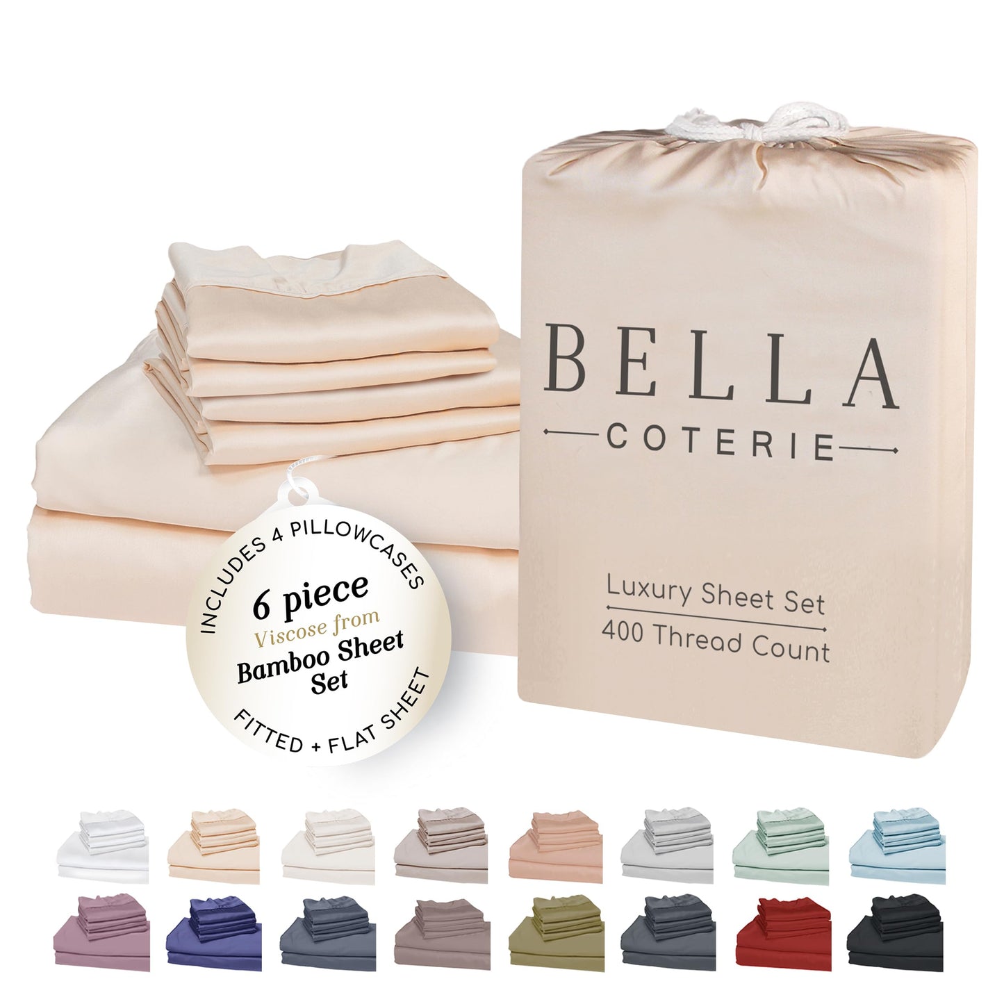 Bella Coterie Luxury Bamboo Viscose Sheet Set