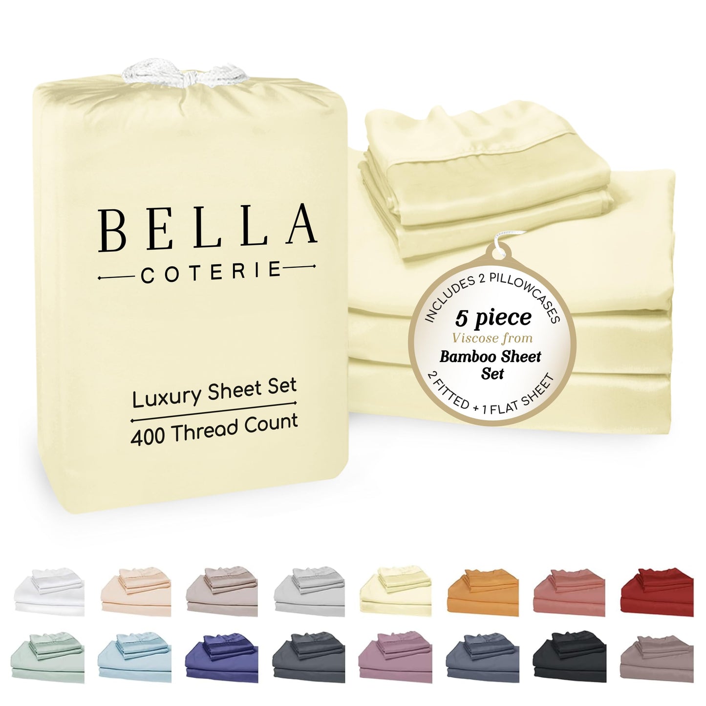 Bella Coterie Luxury Bamboo Viscose Sheet Set