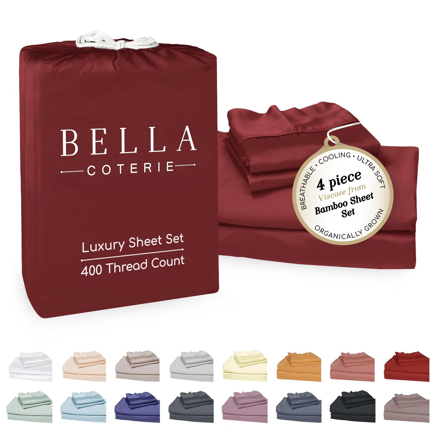Bella Coterie Luxury Bamboo Viscose Sheet Set