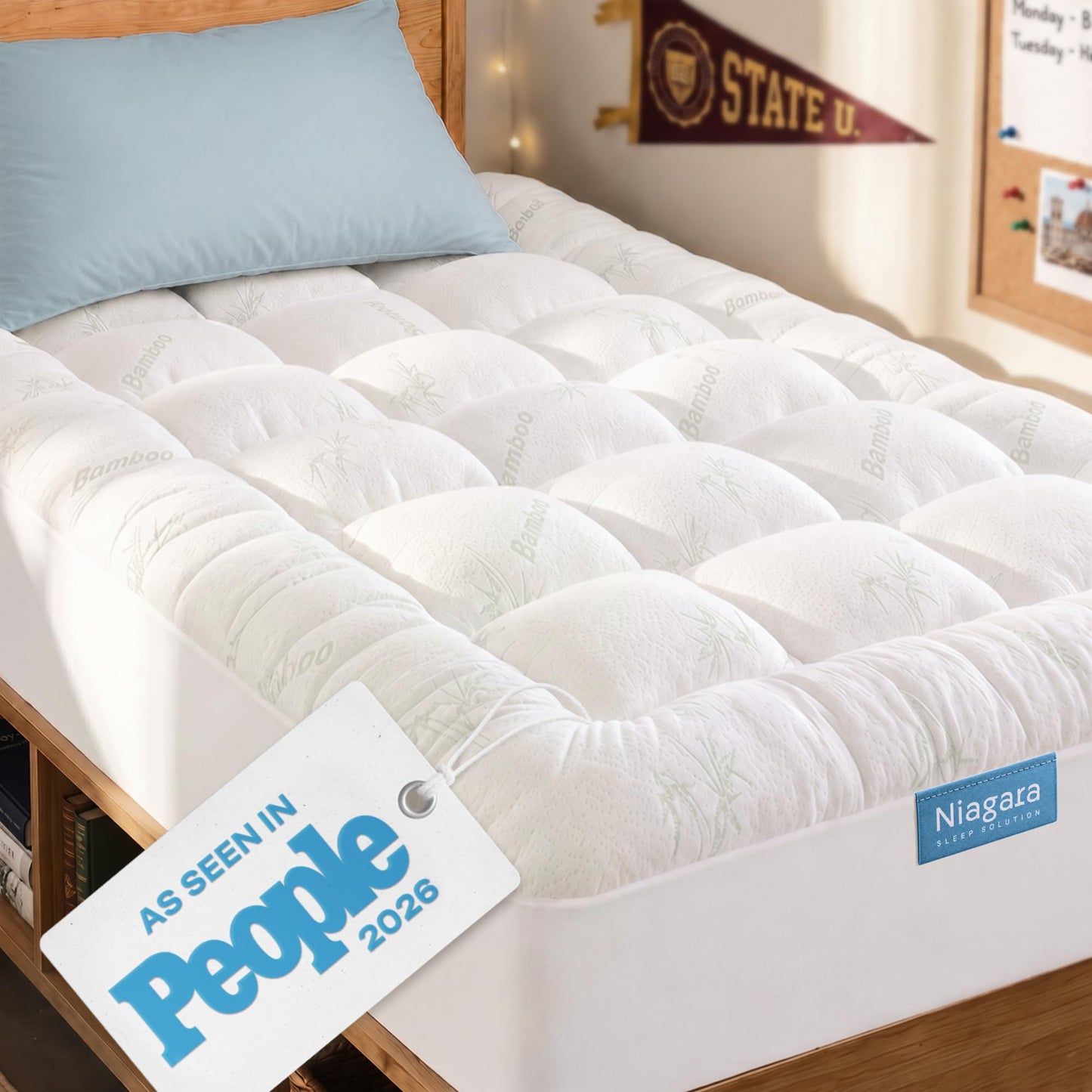 Bamboo Cooling Mattress Topper
