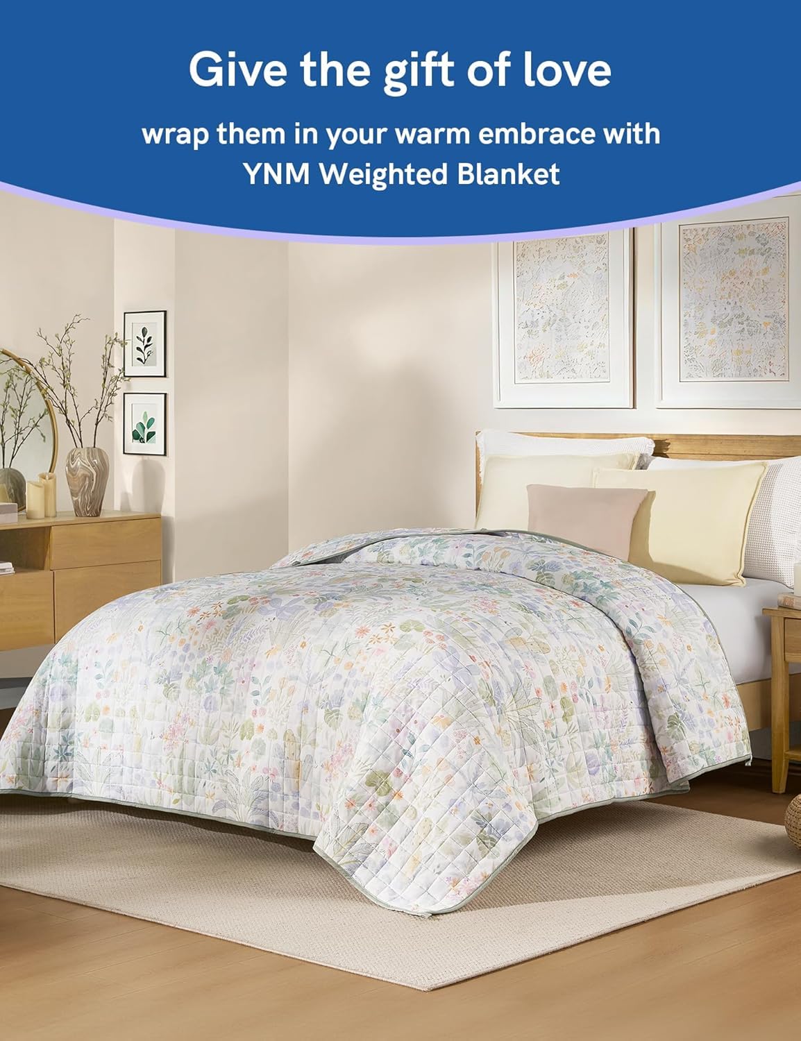 Weighted Blanket with Even Comfort and Softness