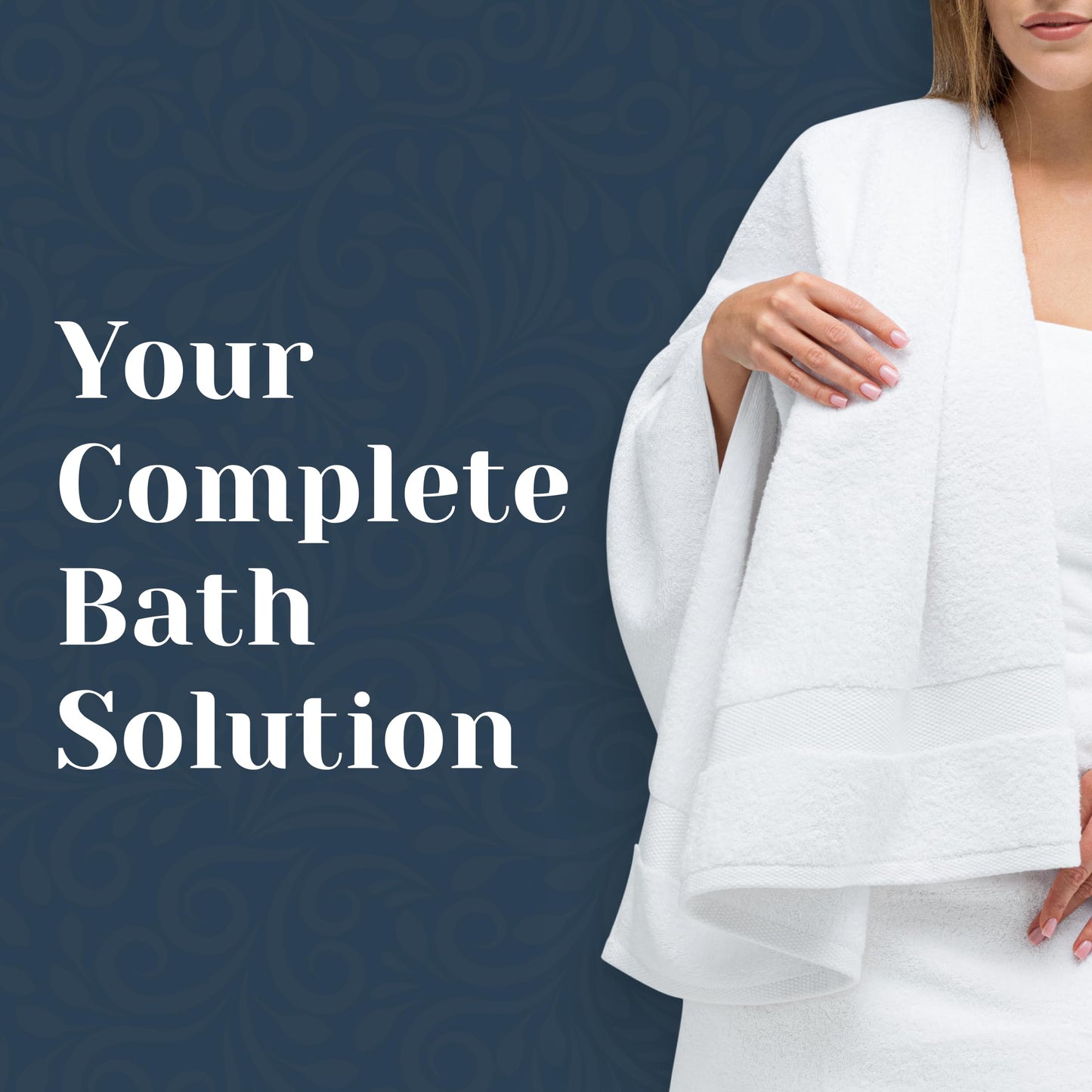 Luxury Turkish Cotton Bath Towel Set