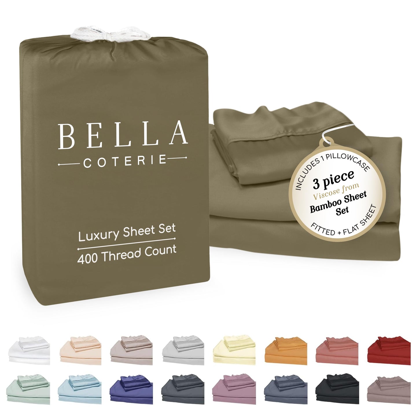 Bella Coterie Luxury Bamboo Viscose Sheet Set