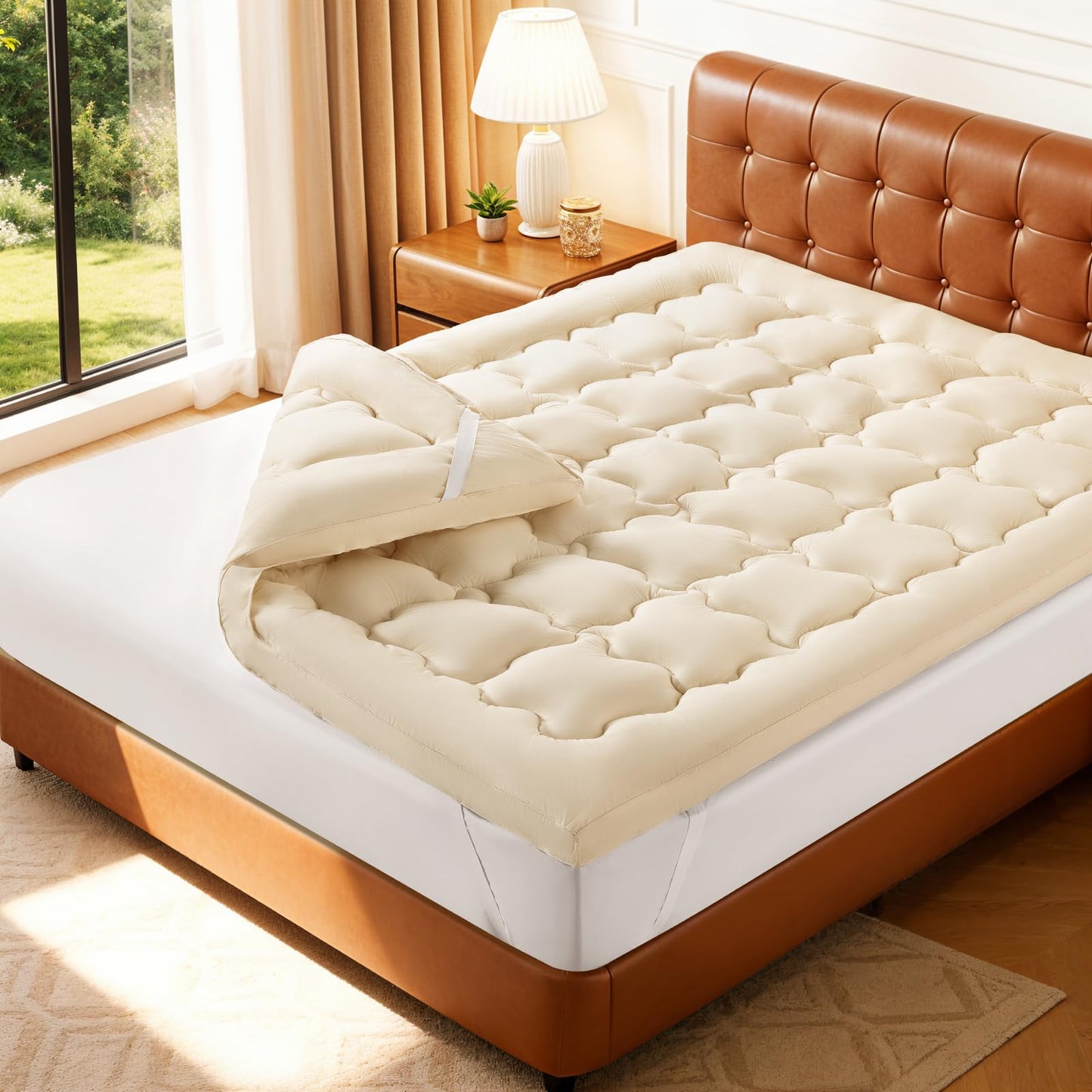 Luxury 100% Organic Wool Mattress Topper-18
