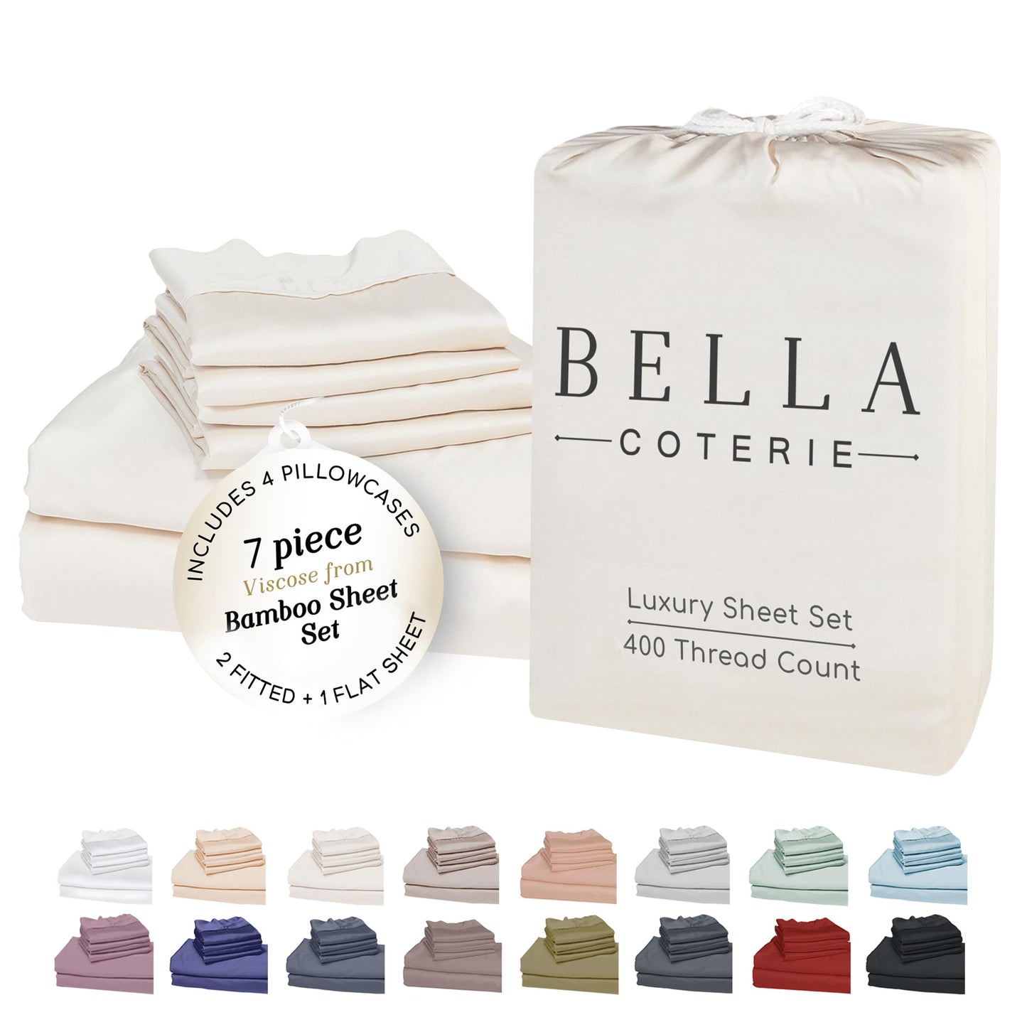 Bella Coterie Luxury Bamboo Viscose Sheet Set
