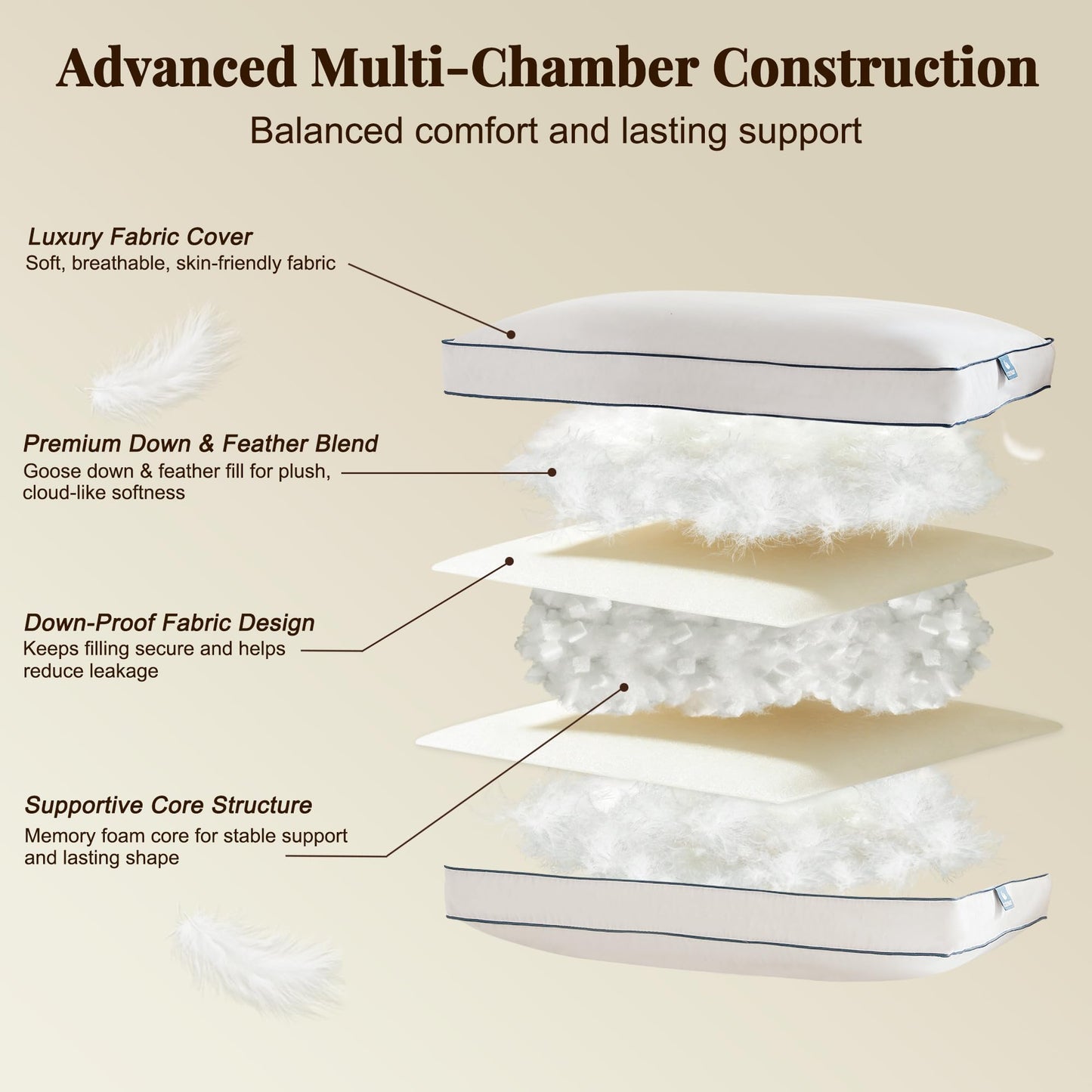 Goose Feather Down Pillow