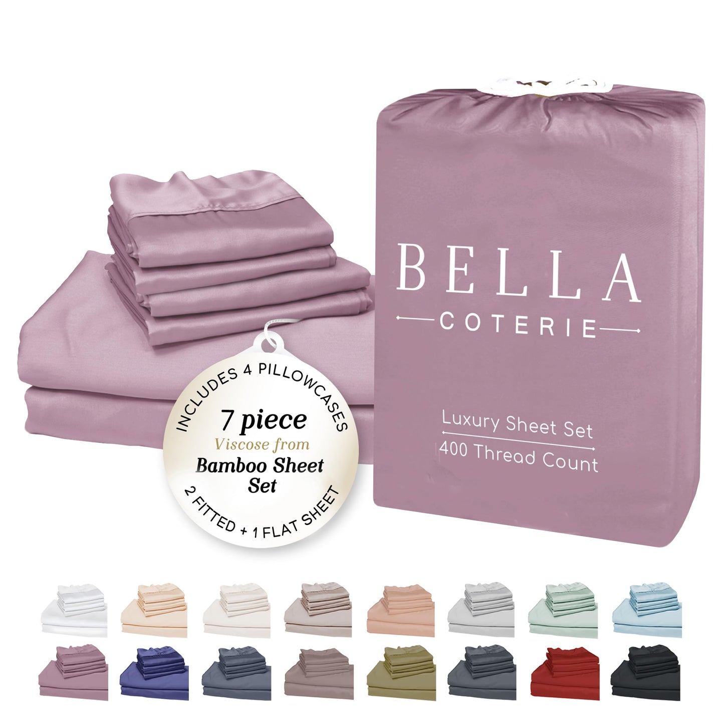 Bella Coterie Luxury Bamboo Viscose Sheet Set