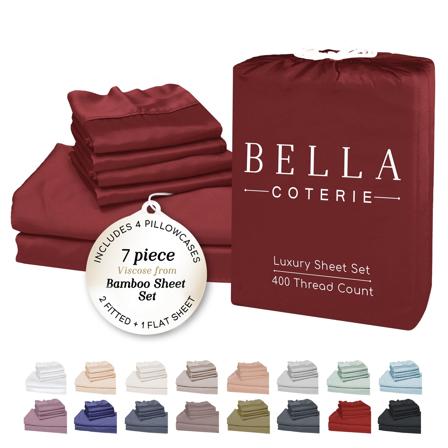 Bella Coterie Luxury Bamboo Viscose Sheet Set