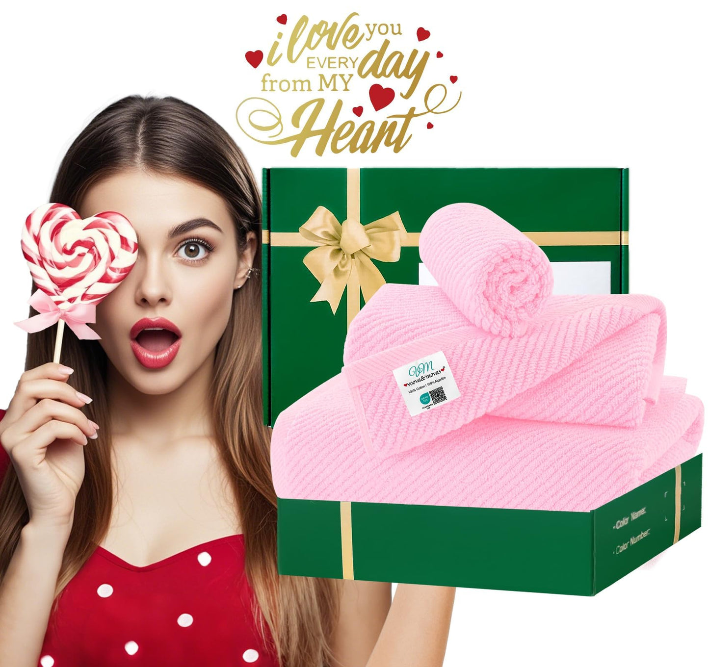 100% Cotton Soft Quick Dry Towel Gift Set