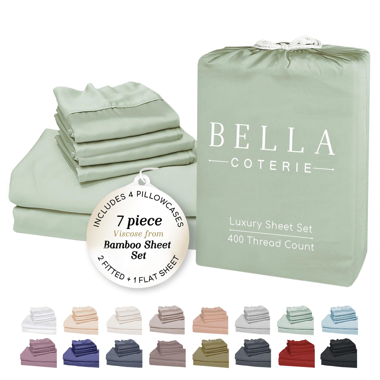 Bella Coterie Luxury Bamboo Viscose Sheet Set