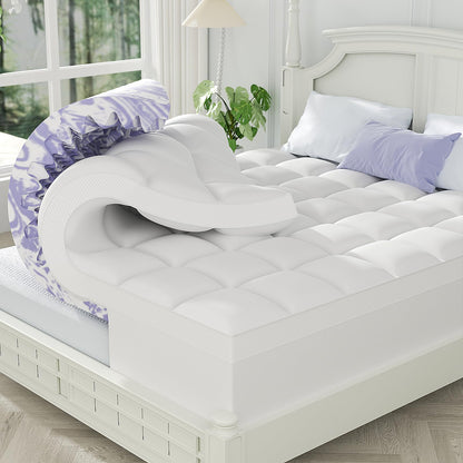 Dual Layer Memory Foam Mattress Topper