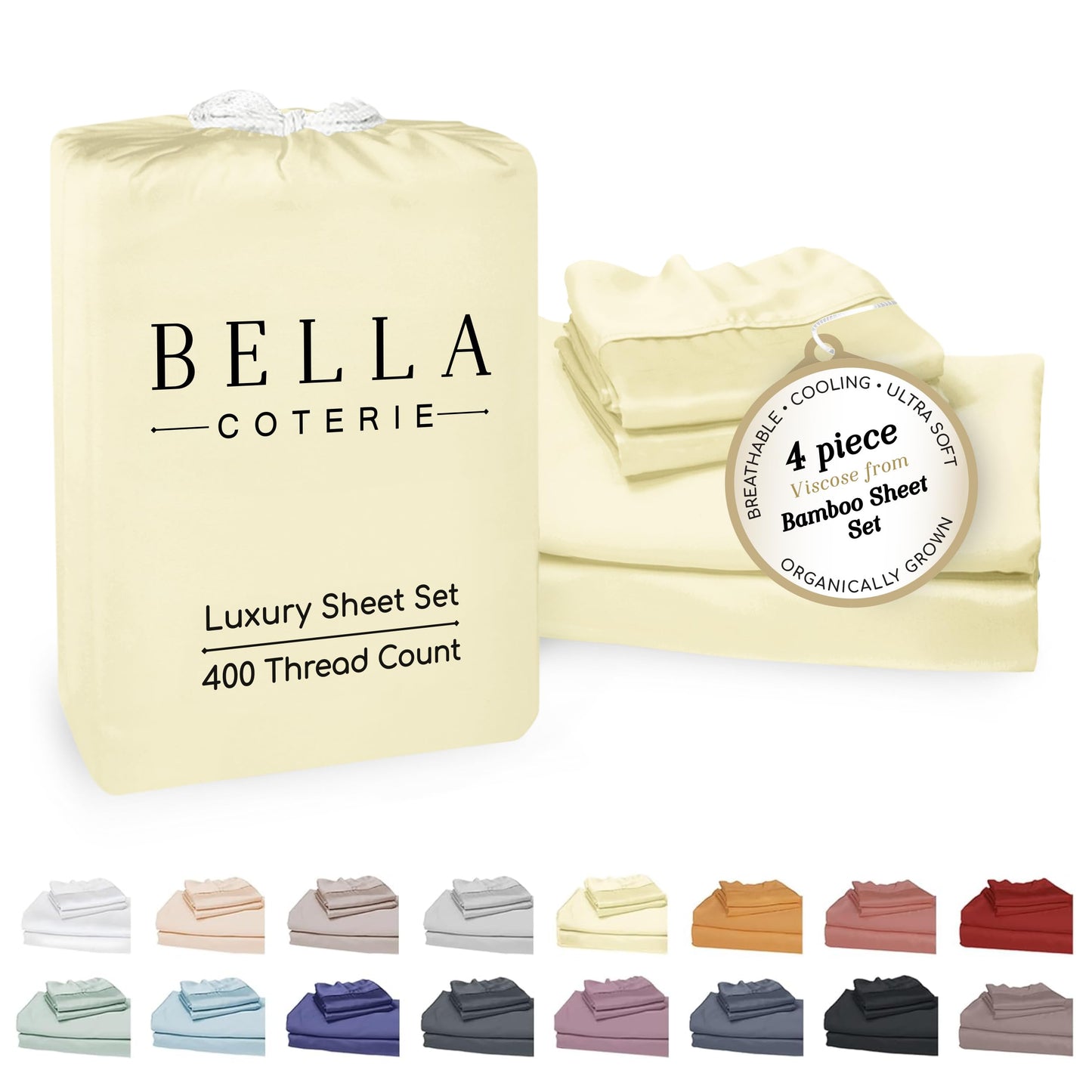 Bella Coterie Luxury Bamboo Viscose Sheet Set