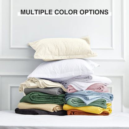 Brushed Microfiber Lightweight Quilt Set