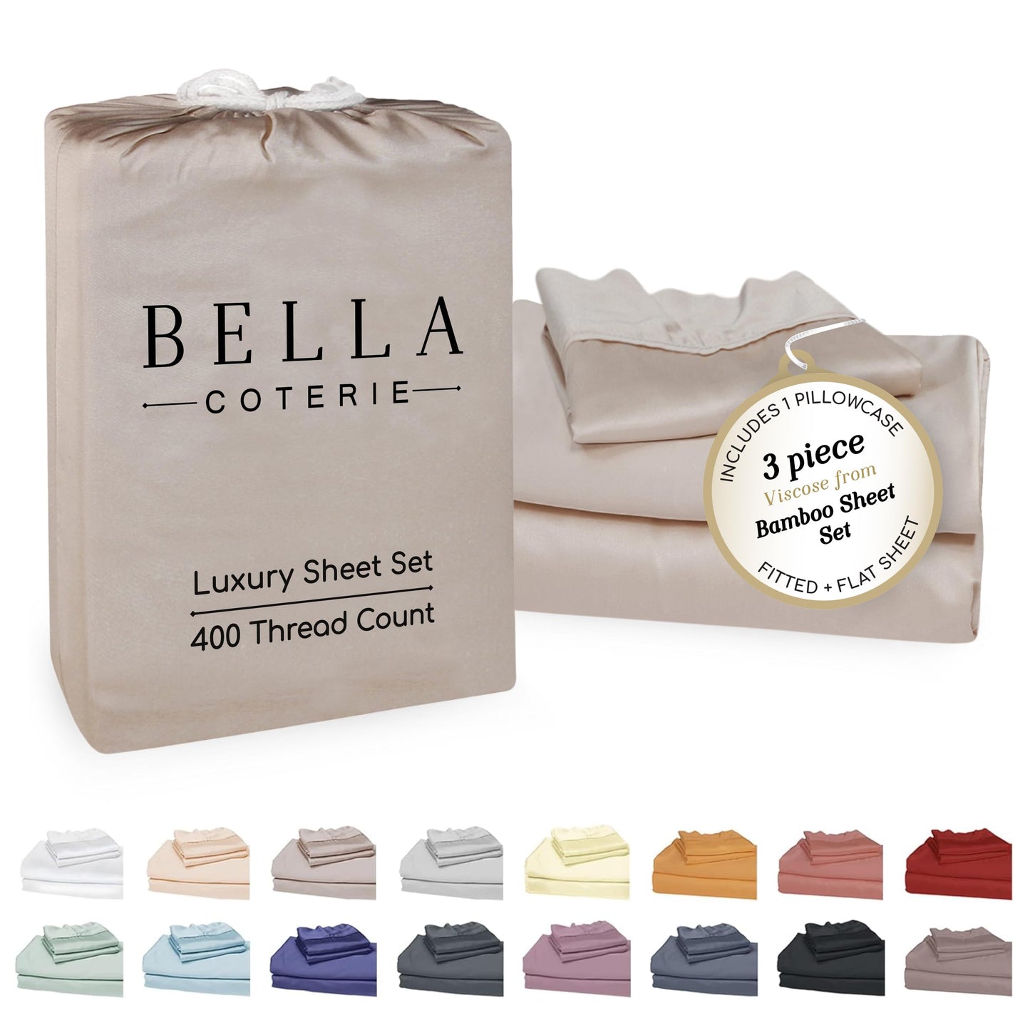 Bella Coterie Luxury Bamboo Viscose Sheet Set