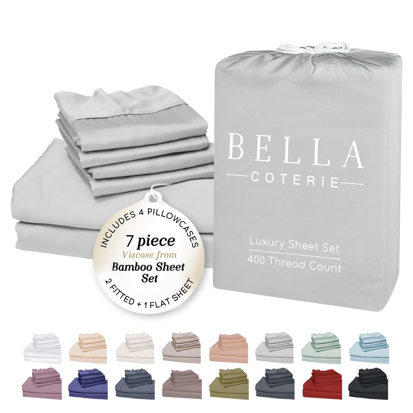 Bella Coterie Luxury Bamboo Viscose Sheet Set