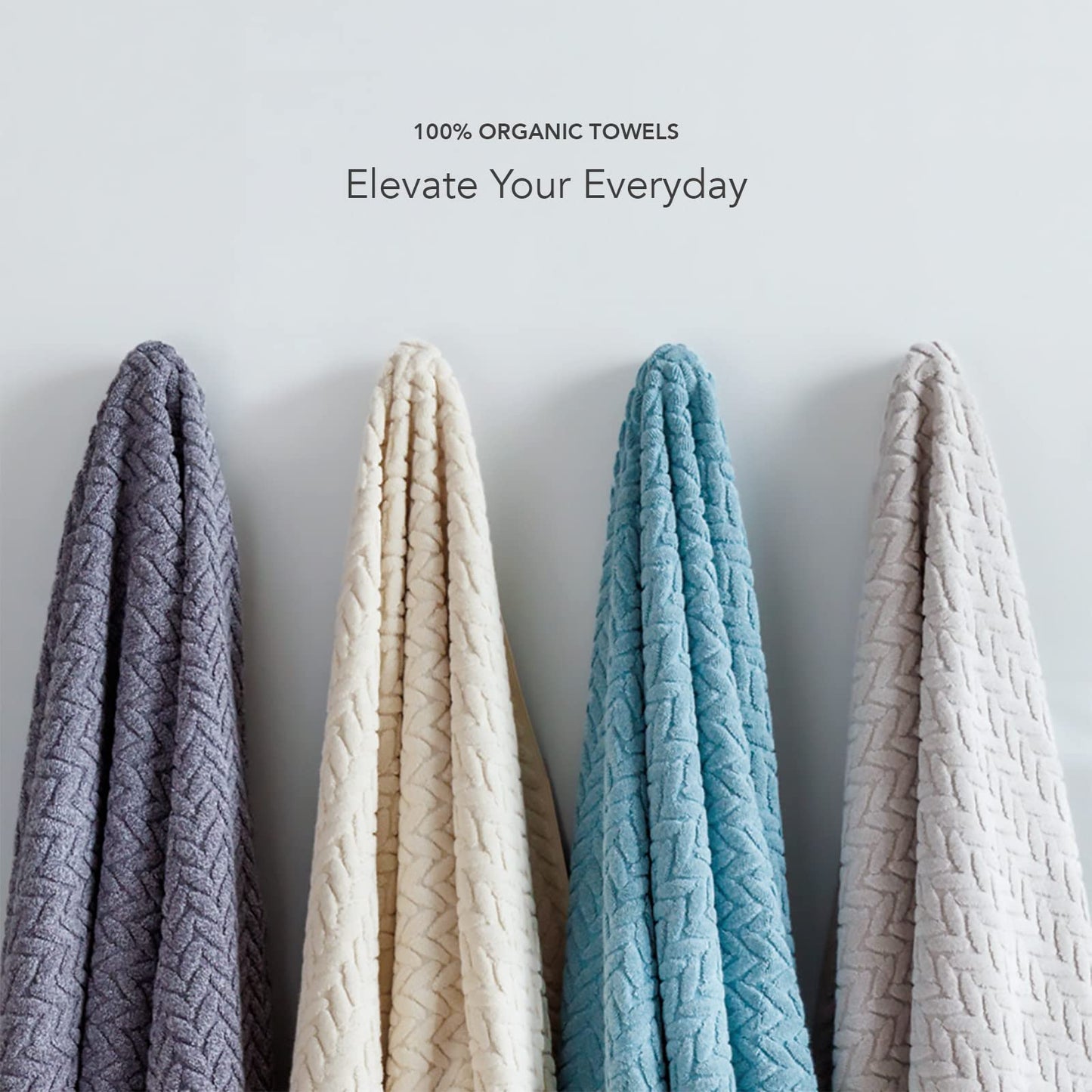 Texere 100% Organic Cotton Jacquard Towel Sets