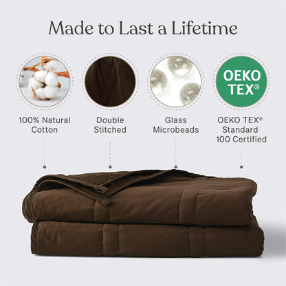 Cooling Cotton Weighted Blanket for Adults