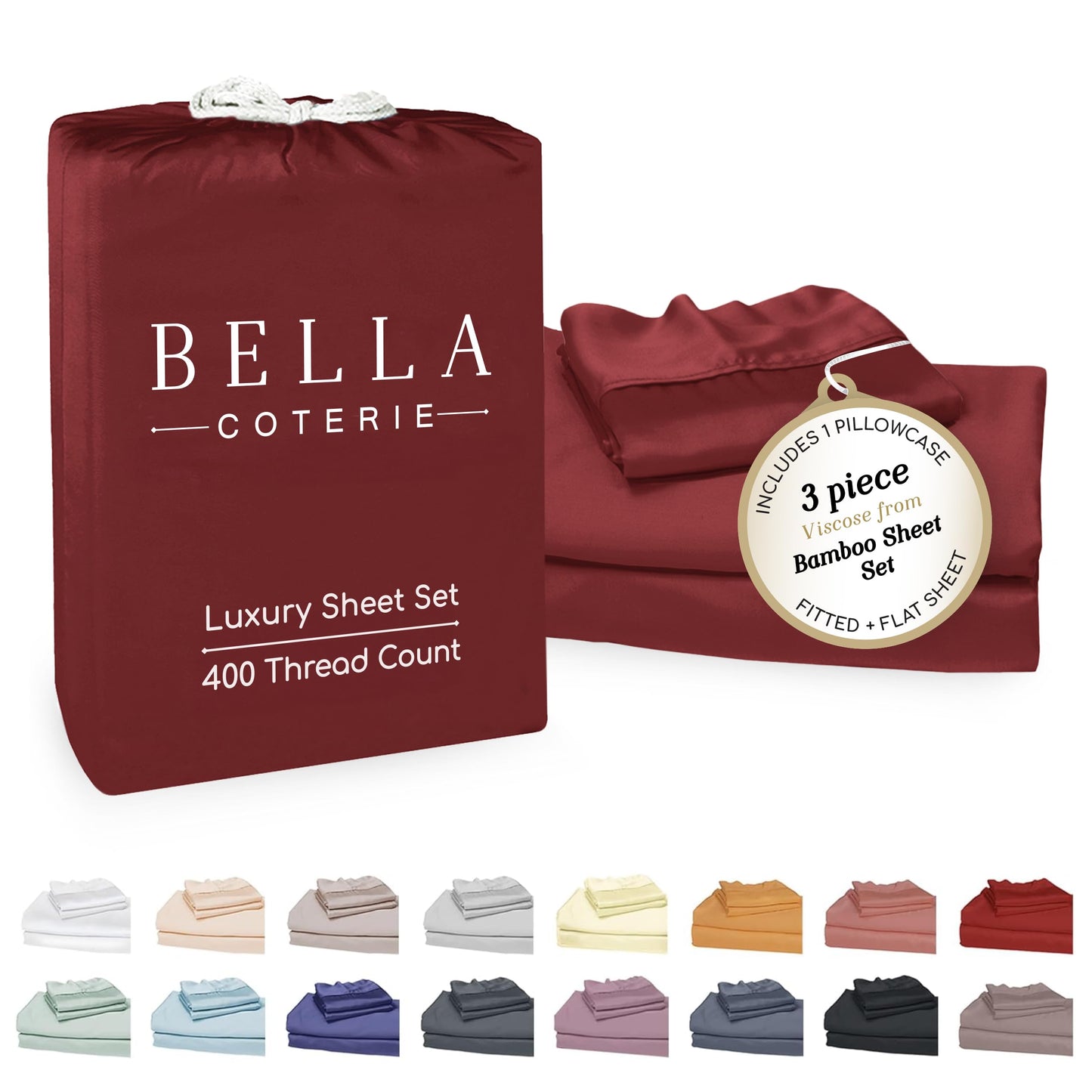 Bella Coterie Luxury Bamboo Viscose Sheet Set