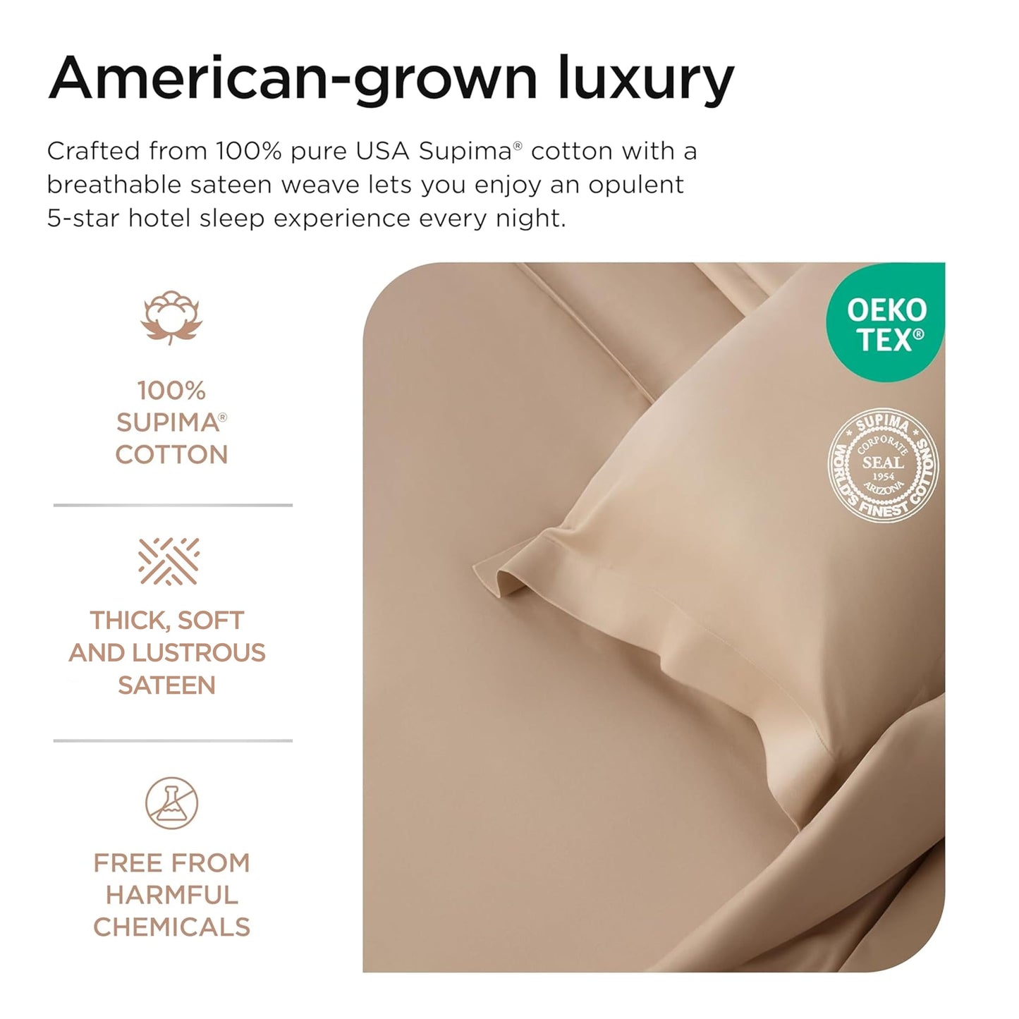 Luxury Supima Cotton Sheet Set