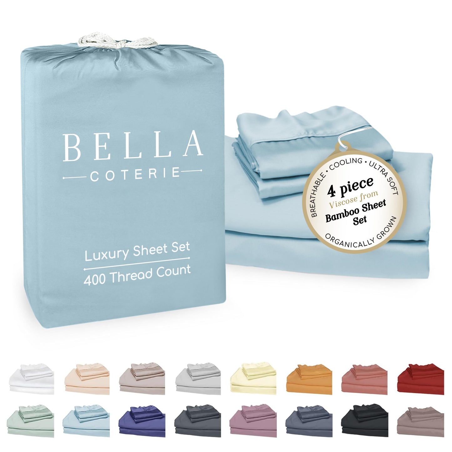 Bella Coterie Luxury Bamboo Viscose Sheet Set