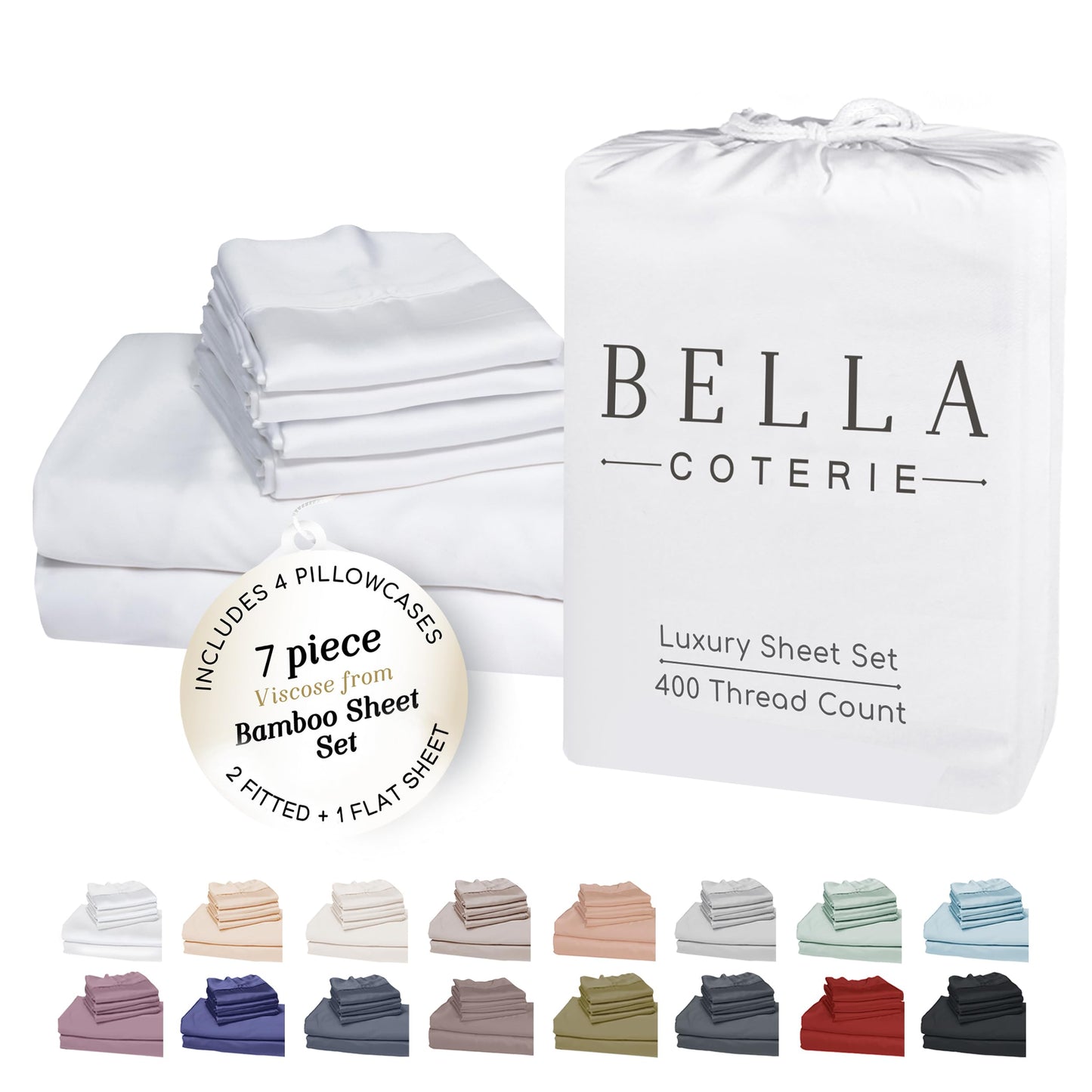 Bella Coterie Luxury Bamboo Viscose Sheet Set