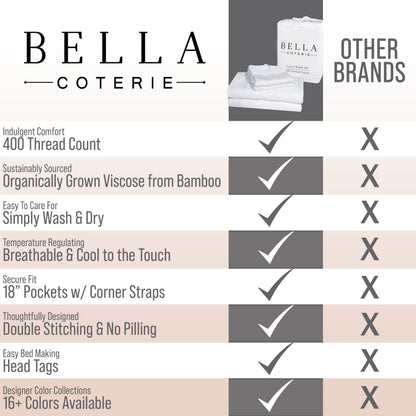 Bella Coterie Luxury Bamboo Viscose Sheet Set