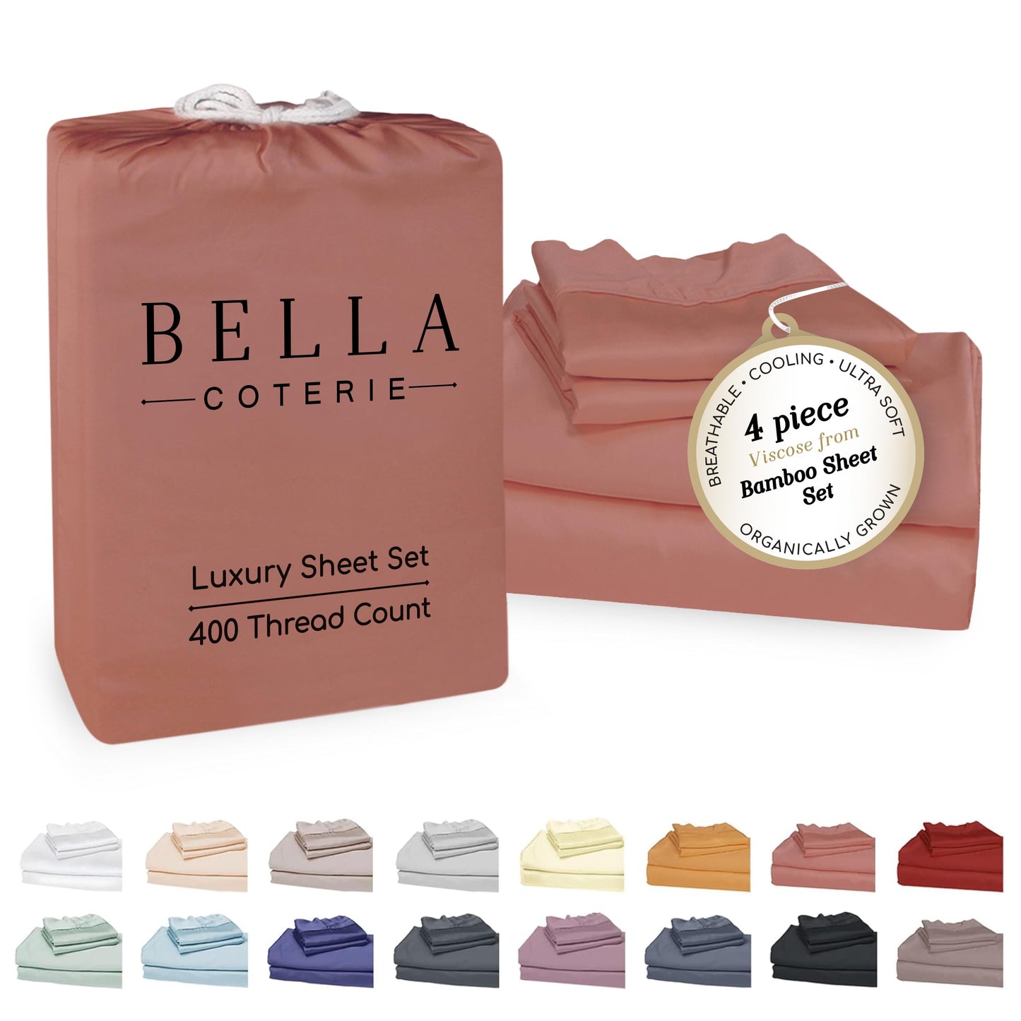 Bella Coterie Luxury Bamboo Viscose Sheet Set