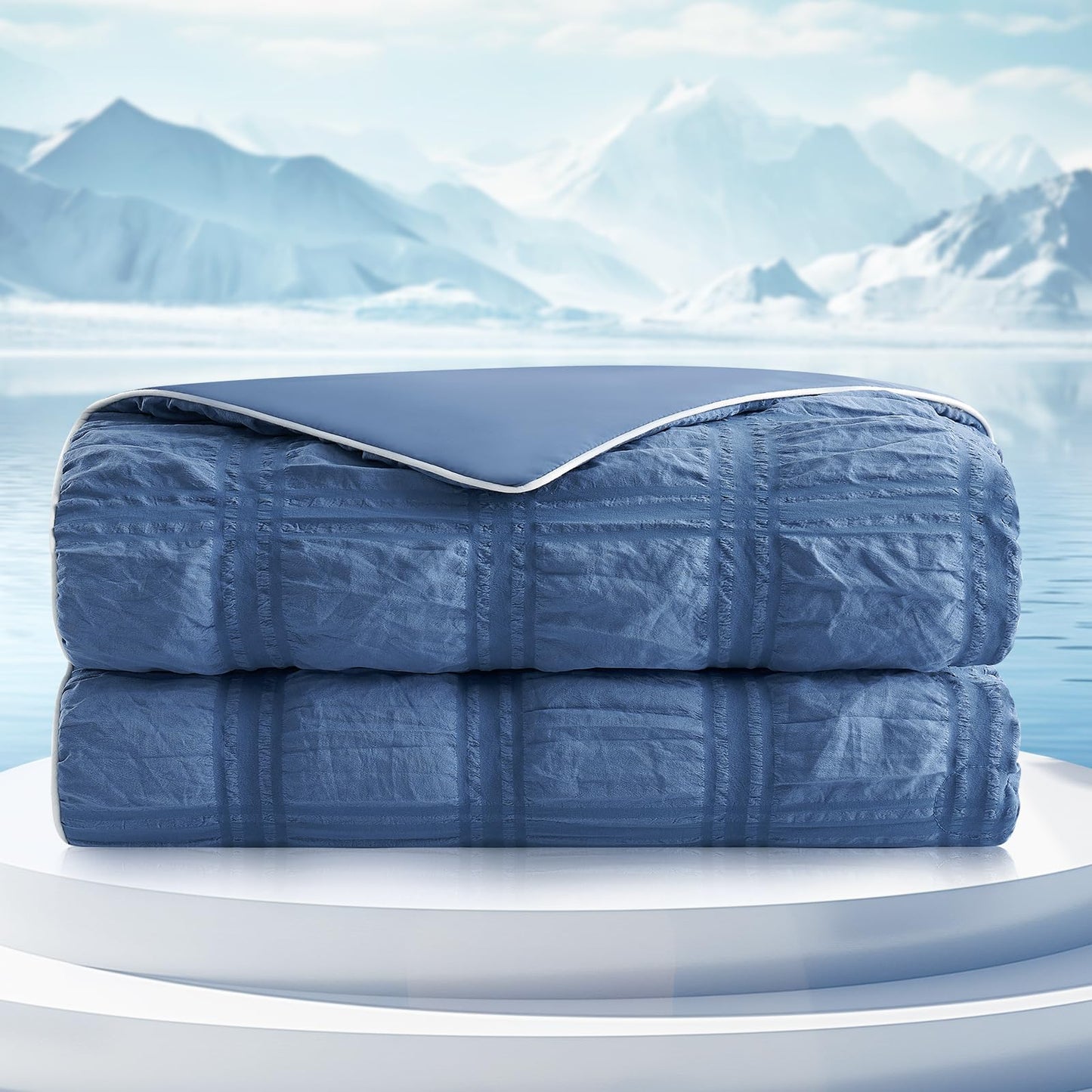 Cooling Seersucker Lightweight Comforter