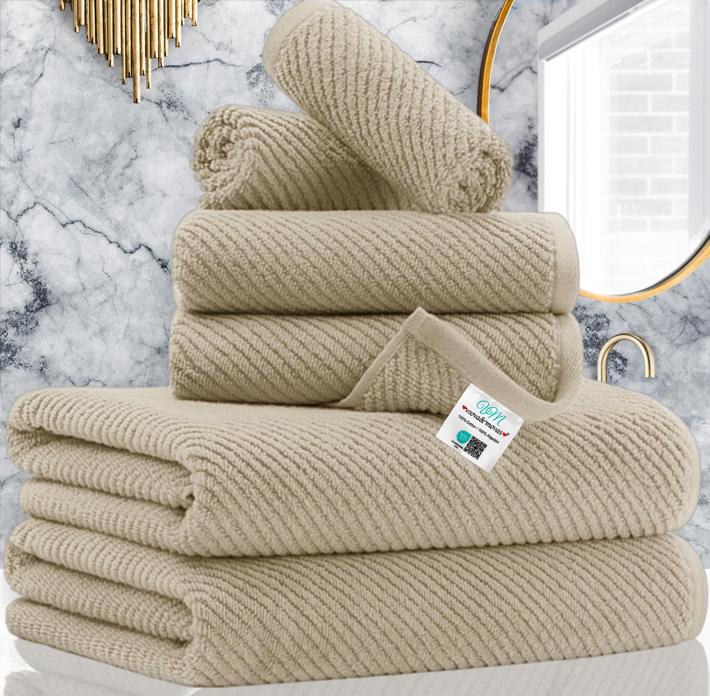 100% Cotton Soft Quick Dry Towel Gift Set