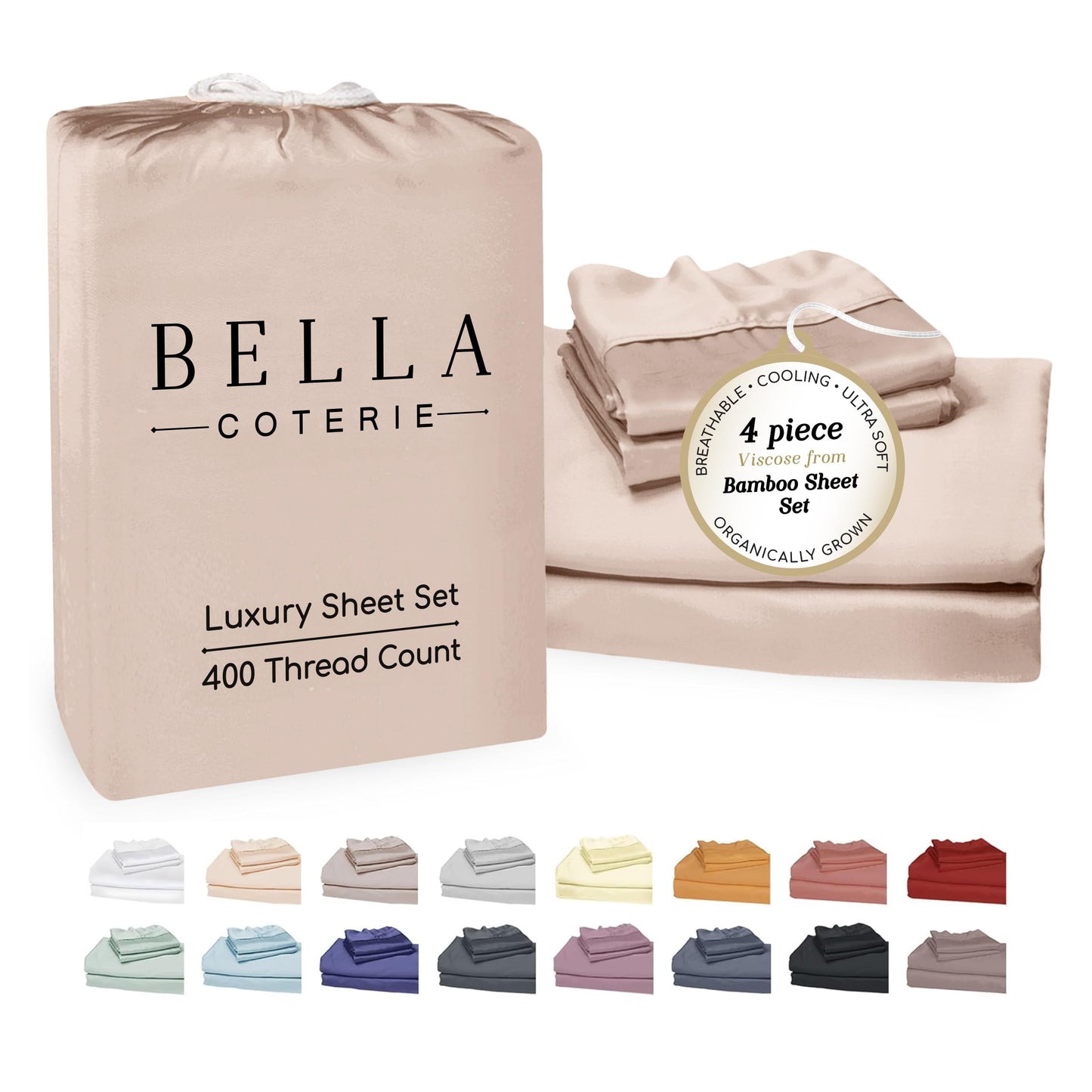 Bella Coterie Luxury Bamboo Viscose Sheet Set