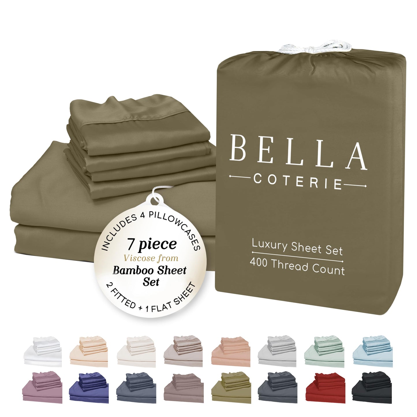 Bella Coterie Luxury Bamboo Viscose Sheet Set