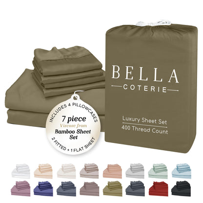 Bella Coterie Luxury Bamboo Viscose Sheet Set