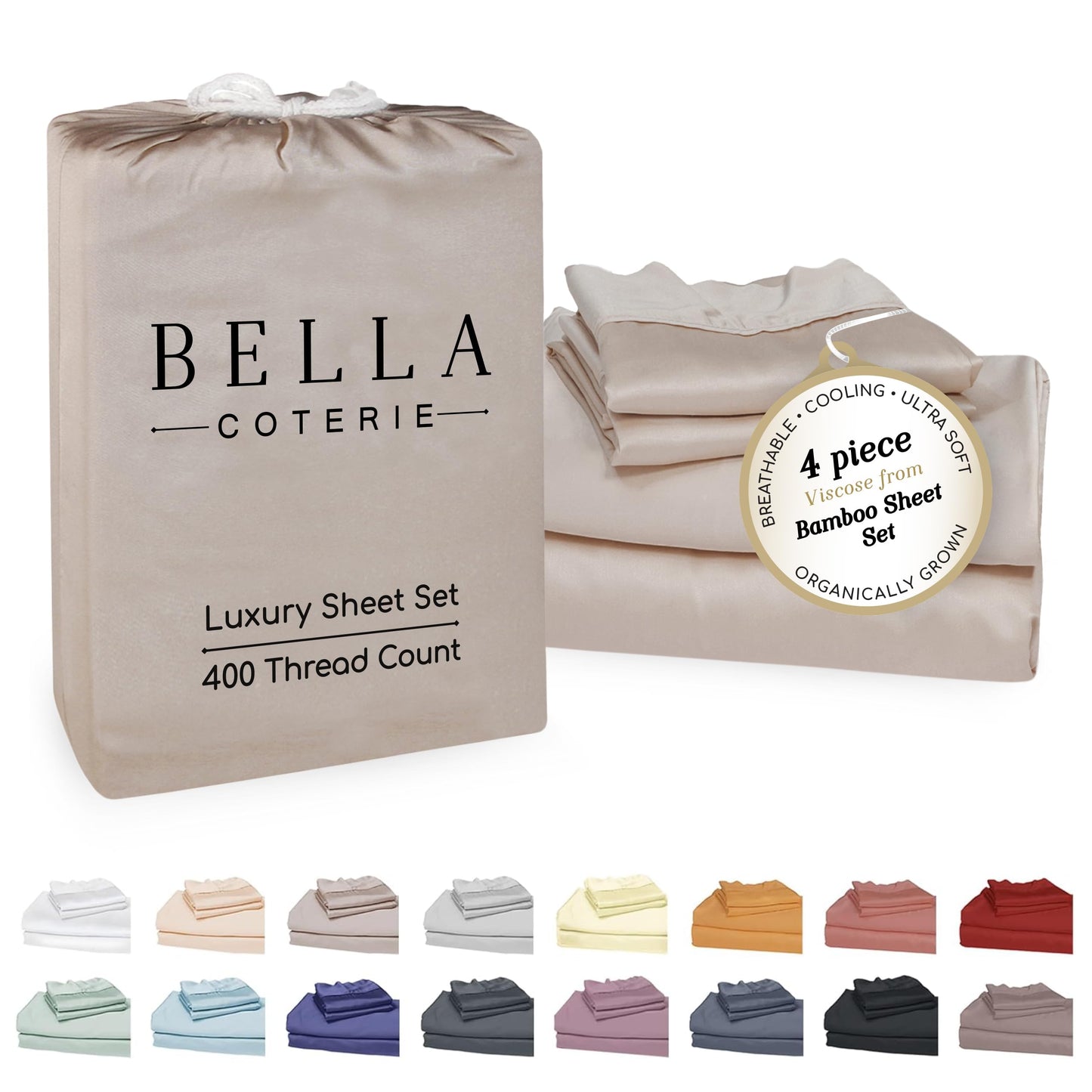 Bella Coterie Luxury Bamboo Viscose Sheet Set
