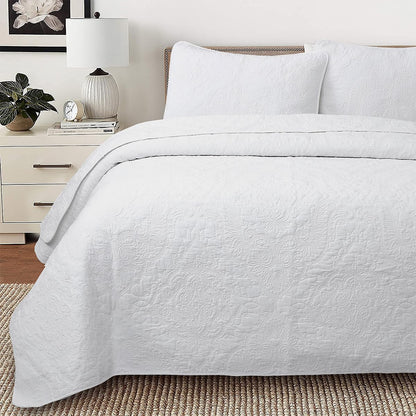 Textured Cotton Quilted Bedspread Set