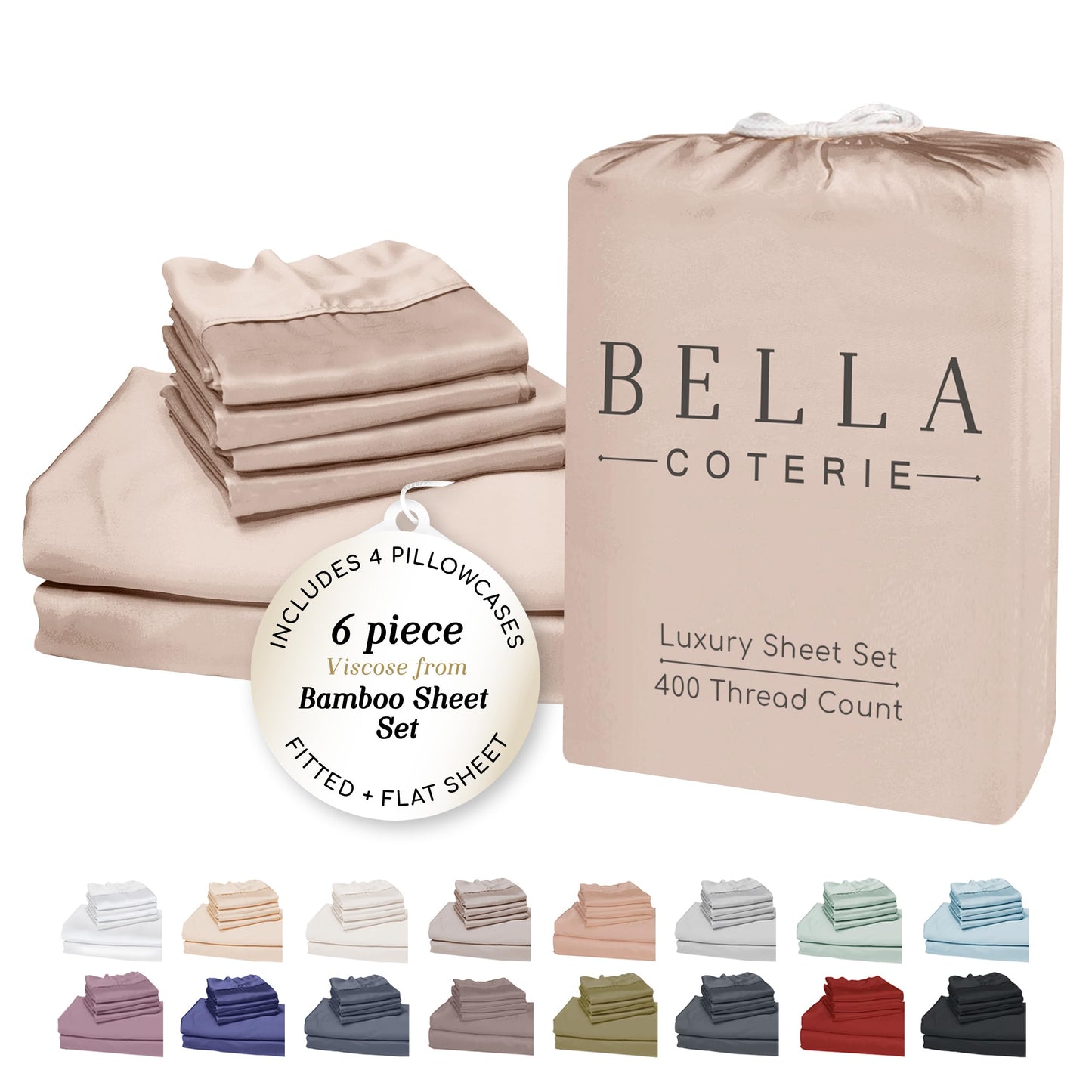 Bella Coterie Luxury Bamboo Viscose Sheet Set