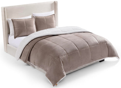 Fluffy Reversible Comforter Set