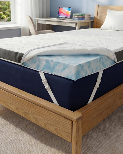 Cooling Gel Memory Foam Mattress Topper